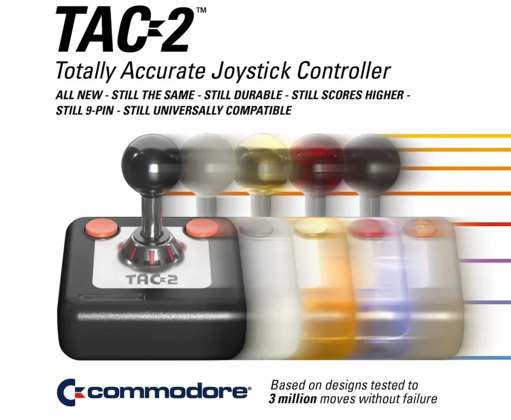 commodore 64 joystick tac 2 — Commodore re-releases TAC-2 joystick after 40 years