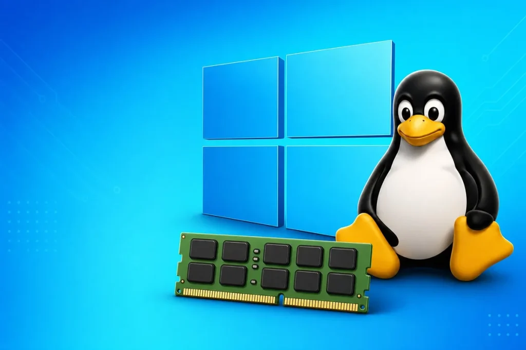 Windows 11 dispara el consumo de RAM frente a Linux en navegación y en juegos consumo RAM Windows 11 Linux — Windows 11 dispara el consumo de RAM frente a Linux en navegación y en juegos