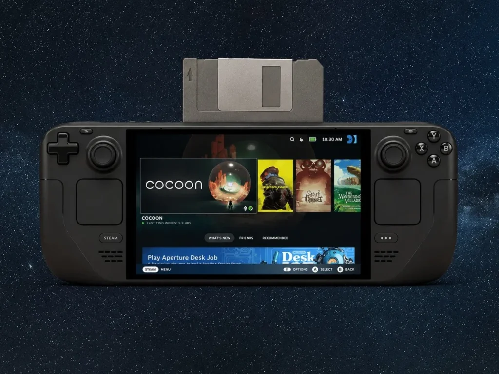 Un usuario mete Steam en disquetes de 1,44 MB para lanzar juegos digitales emulación disquetes Steam Deck — Un usuario mete Steam en disquetes de 1,44 MB para lanzar juegos digitales