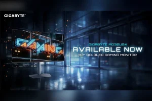 GIGABYTE MO32U24 ObsidianShield lanzamiento — GIGABYTE lanza el MO32U24, un monitor QD-OLED 4K a 240Hz con recubrimiento ObsidianShield