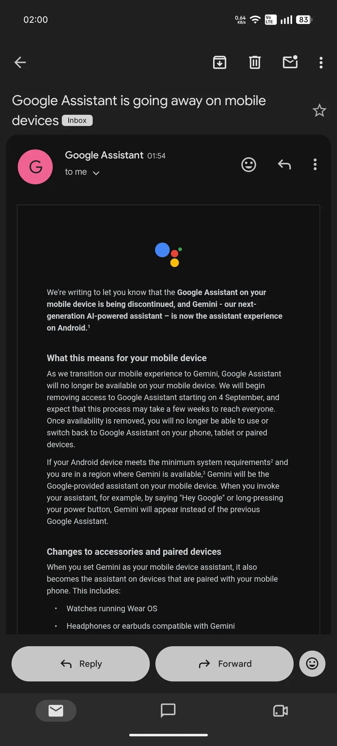 google assistant is going away on mobile devices