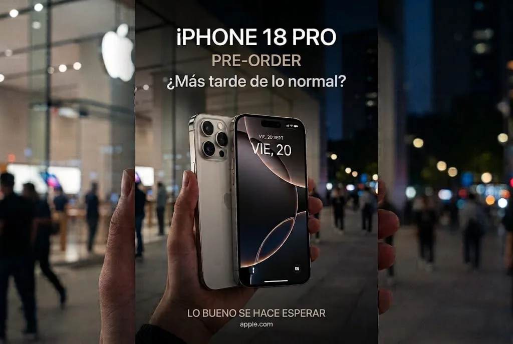 Apple podría retrasar los pedidos del iPhone 18 Pro al 12 de septiembre iPhone 18 Pro pre-orders fecha — Apple podría retrasar los pedidos del iPhone 18 Pro al 12 de septiembre