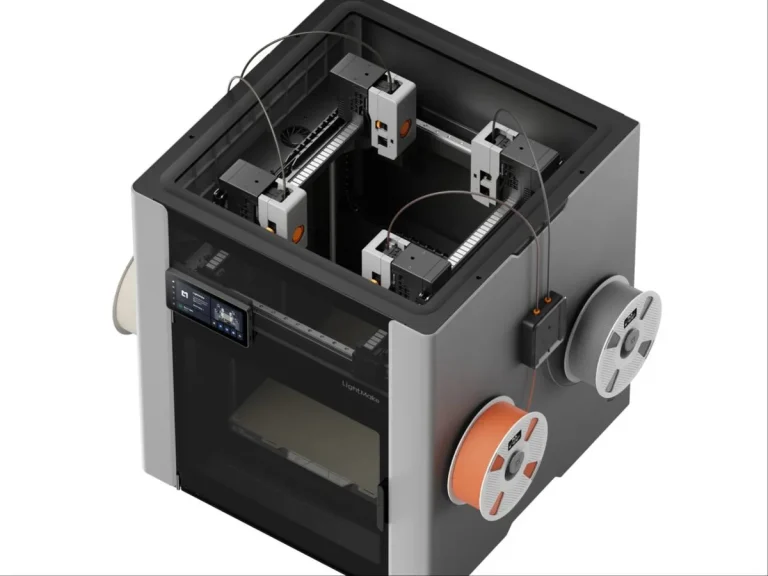 LightMake L4 cuatro toolheads simultáneos — LightMake L4: la impresora 3D que imprime con cuatro cabezales a la vez
