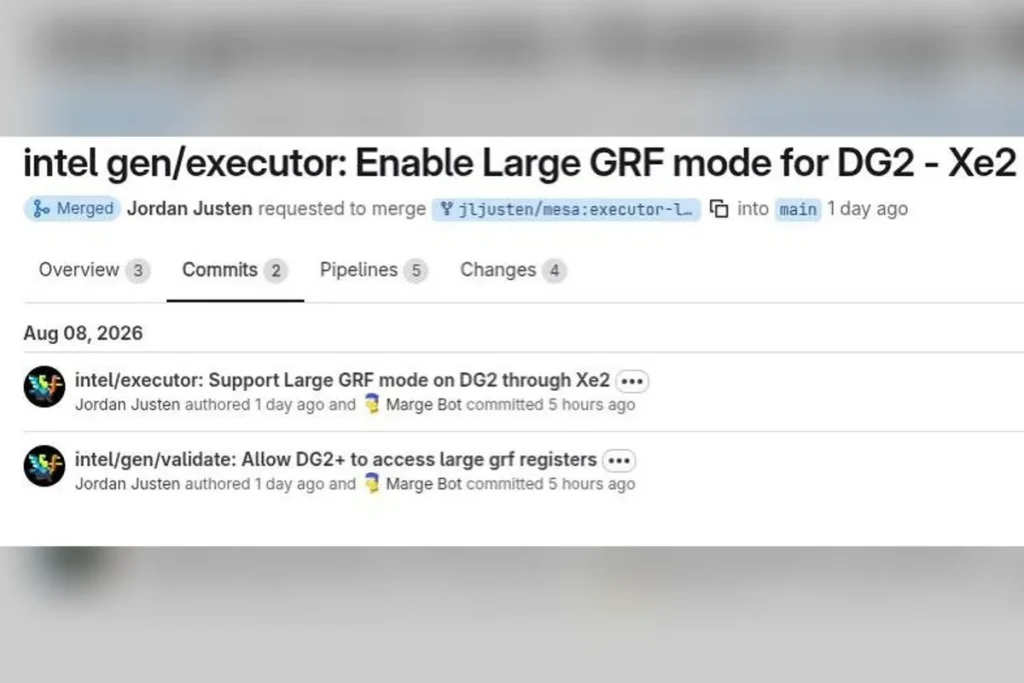Mesa 26.3 activa el modo Large GRF de Intel para sus GPU más recientes Mesa 26.3 Intel Driver Large GRF — Mesa 26.3 activa el modo Large GRF de Intel para sus GPU más recientes