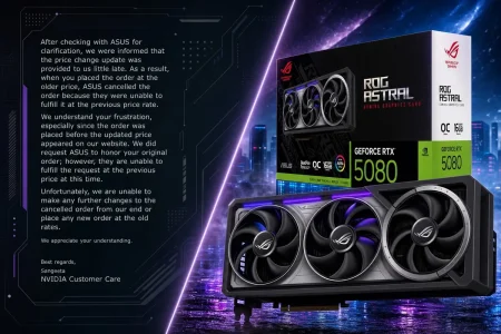 NVIDIA cancela un pedido de una RTX 5090 tras que ASUS suba el precio un 12,5% precio rtx 5090 — NVIDIA cancela un pedido de una RTX 5090 tras que ASUS suba el precio un 12,5%