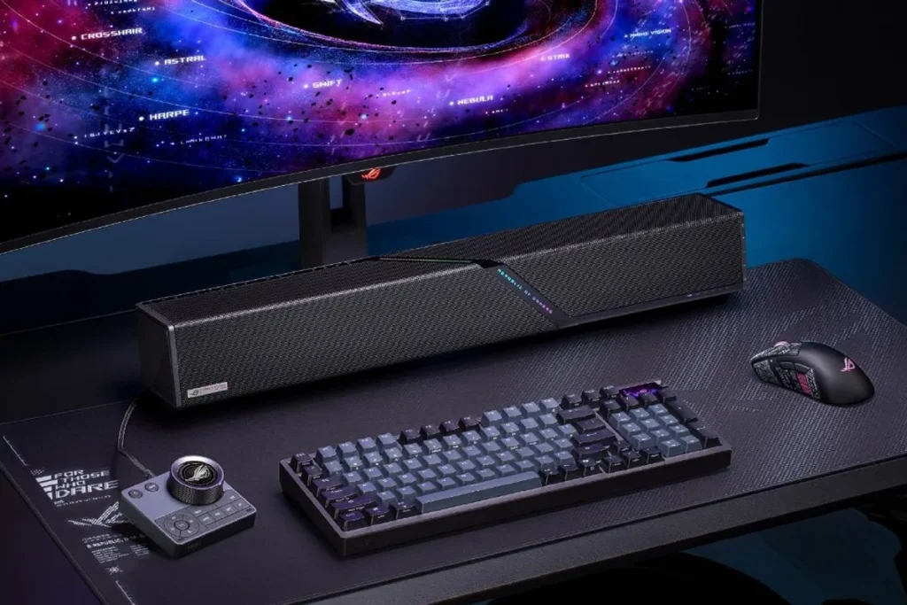 La ROG Gjallar llena la habitación de sonido Dolby Atmos sin ocupar el escritorio La ROG Gjallar llena la habitación de sonido Dolby Atmos sin ocupar el escritorio