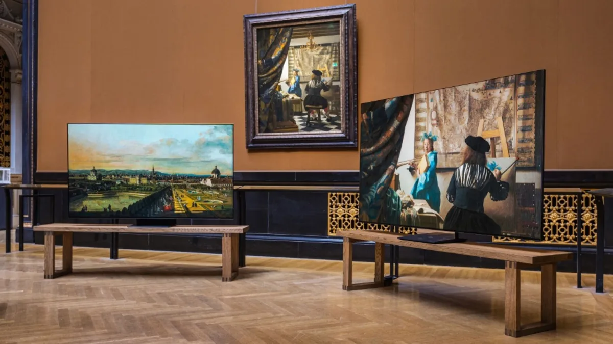 Samsung TVs get 43 premium — Samsung Art Store Micro RGB OLED The Frame TV Kunsthistorisches Museum Vienna