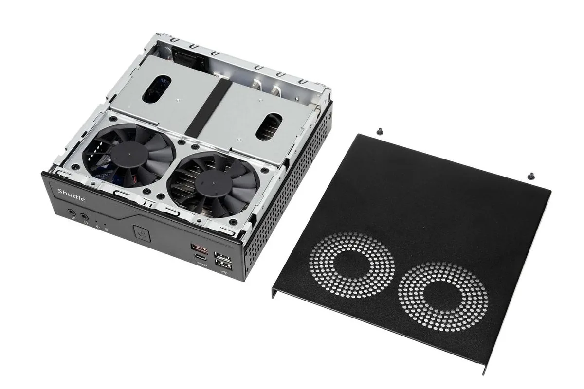 shuttle xpc slim dh810s mini pc arrow la imagen 2