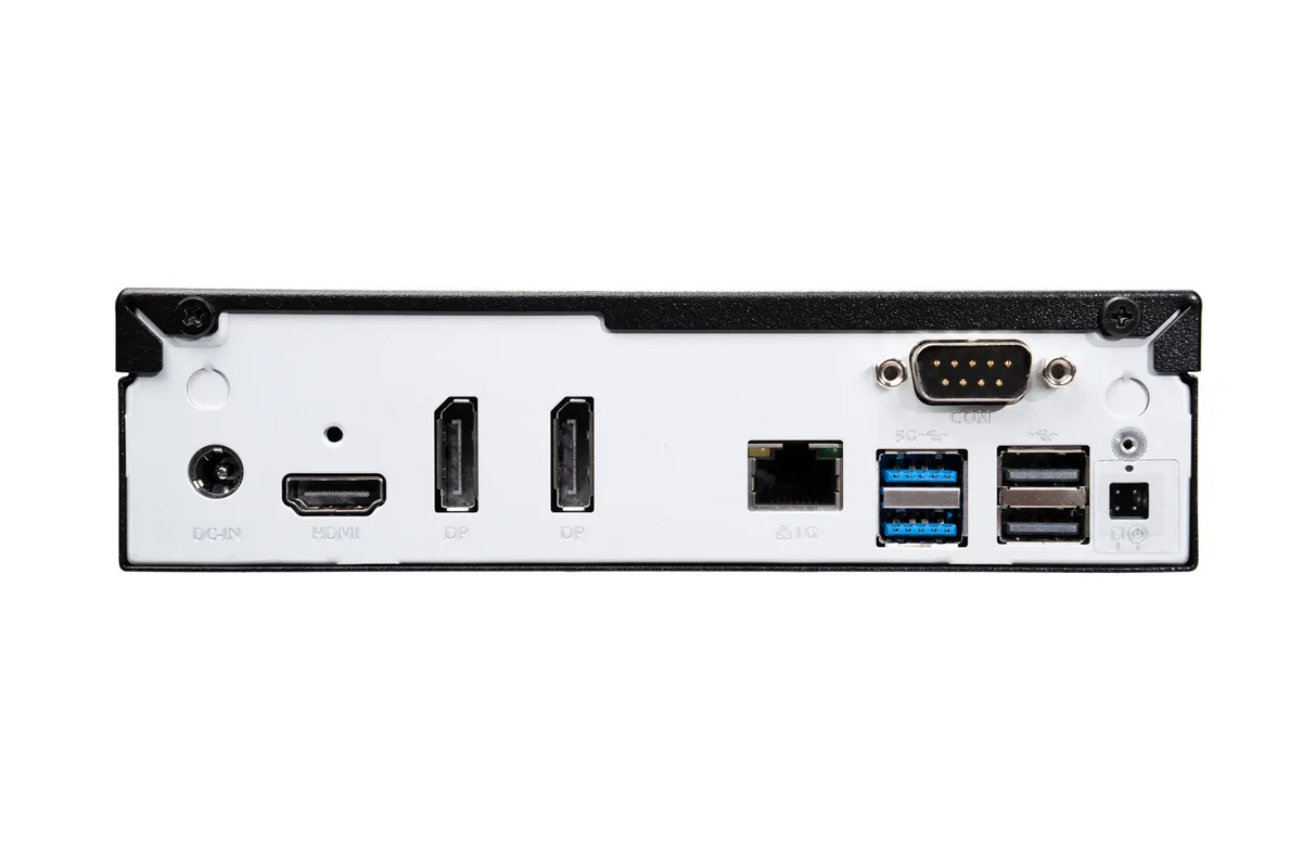 Shuttle XPC Slim DH810S mini PC — The primary difference between the DH810 and the DH810S is with the port selection.