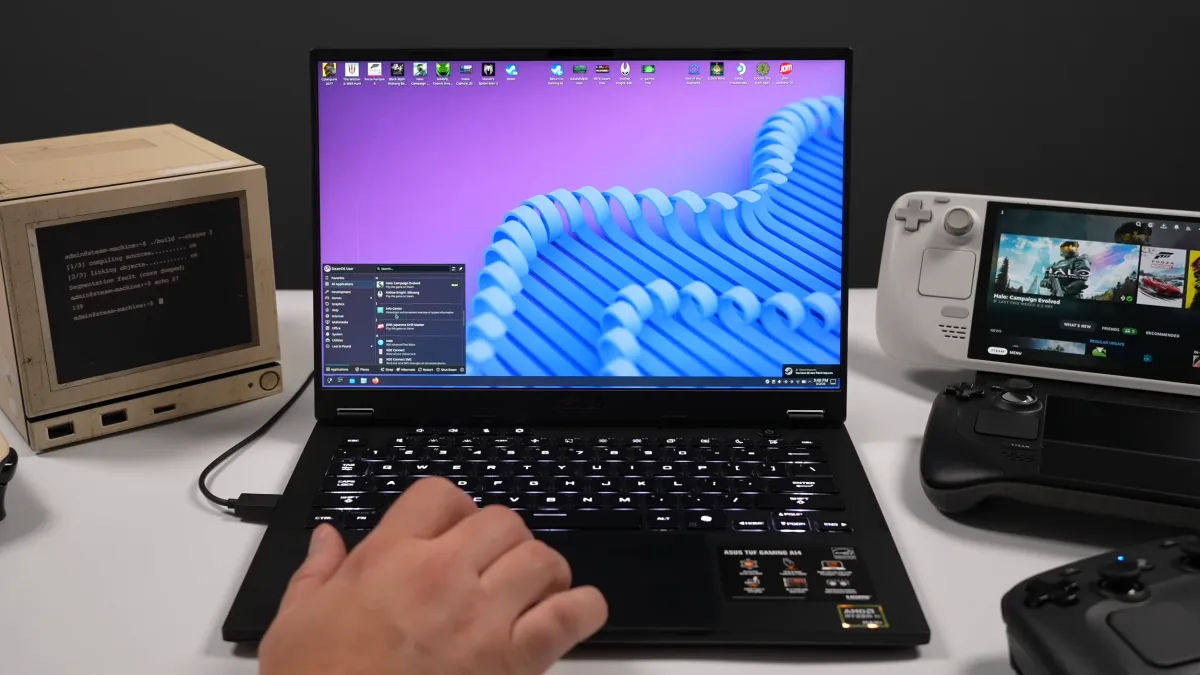 SteamOS 3.9 Ryzen AI Max+ 392 — SteamOS 3.9 tested on Ryzen AI Max+ 392 laptop with Radeon 8060S
