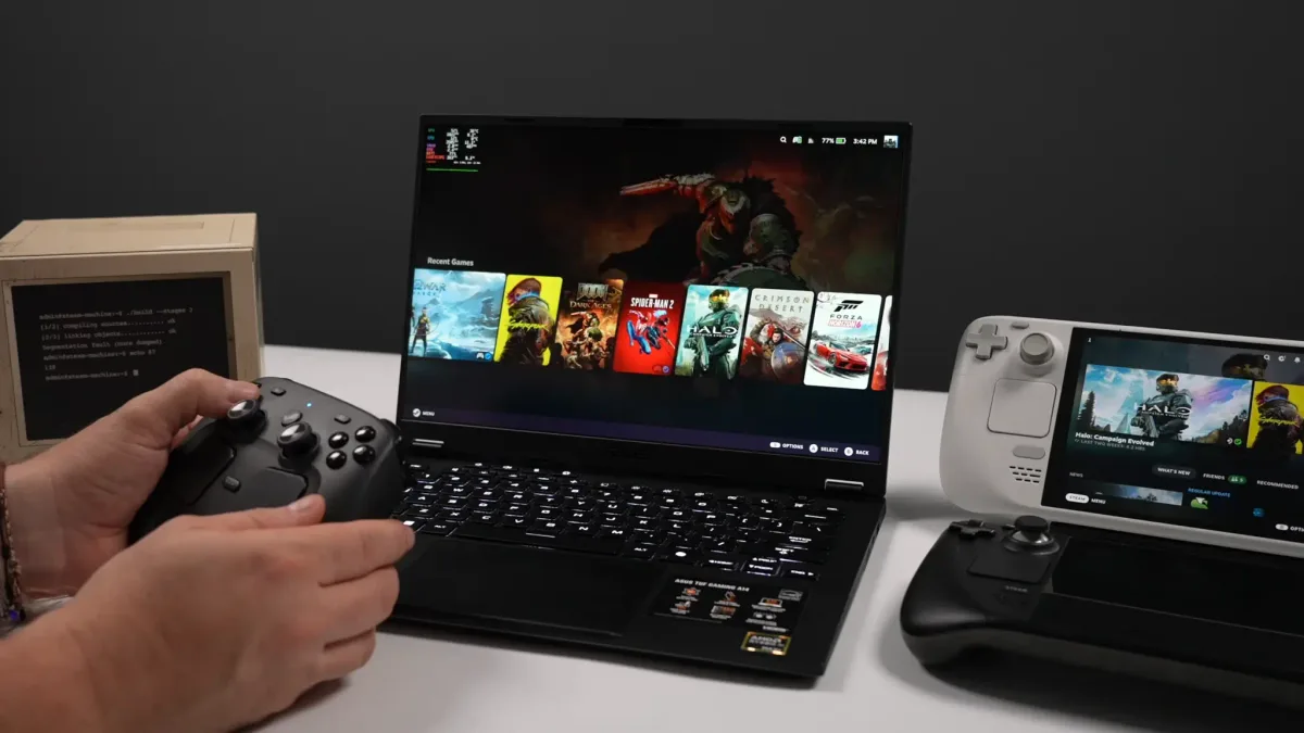 SteamOS 3.9 tested on Ryzen AI Max+ 392 laptop with Radeon 8060S