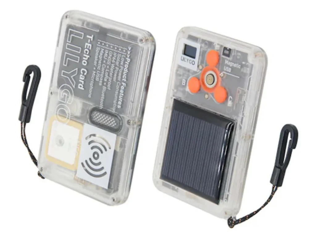 T-Echo Card LoRa GNSS — The T-Echo Card also supports LoRa
