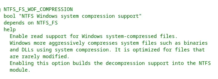 El controlador NTFS moderno para Linux ya puede leer la compresión WOF de Windows The Modern NTFS Linux Driver — El controlador NTFS moderno para Linux ya puede leer la compresión WOF de Windows
