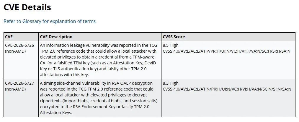 vulnerabilidad TPM AMD Ryzen — AMD confirma una vulnerabilidad grave en el TPM de sus Ryzen y ya reparte parches