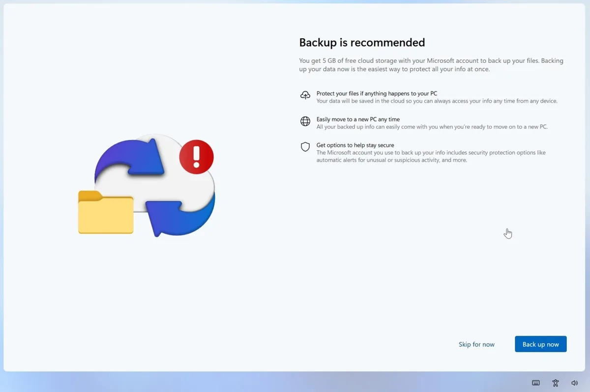 Windows 11 begins to heals as Microsoft offers users to opt out of OneDrive backup