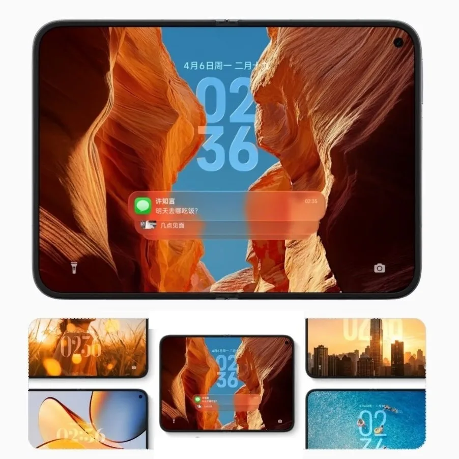 The inner 4:3 display of the Xiaomi Mix Fold 5 is being unveiled for the first time.