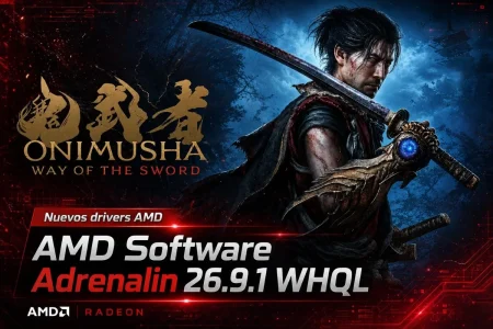 AMD Adrenalin 26.9.1 WHQL descargar — AMD lanza Adrenalin 26.9.1 con soporte para dos juegos y varios errores corregidos