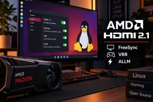 Linux 7.4 activará por defecto HDMI 2.1 en Radeon con VRR y FreeSync amd hdmi 2.1 linux — Linux 7.4 activará por defecto HDMI 2.1 en Radeon con VRR y FreeSync