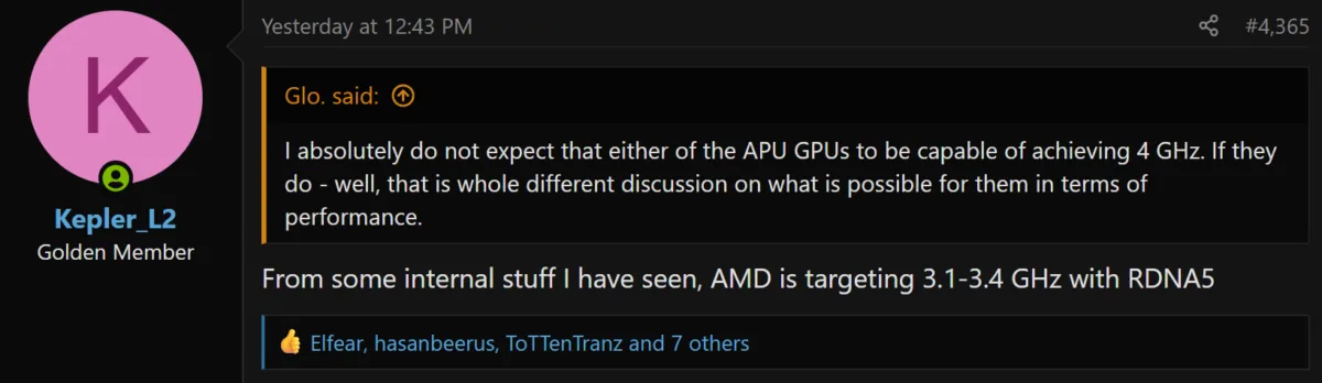 AMD RDNA 5 reportedly targets 3.1 to 3.4 GHz GPU clocks