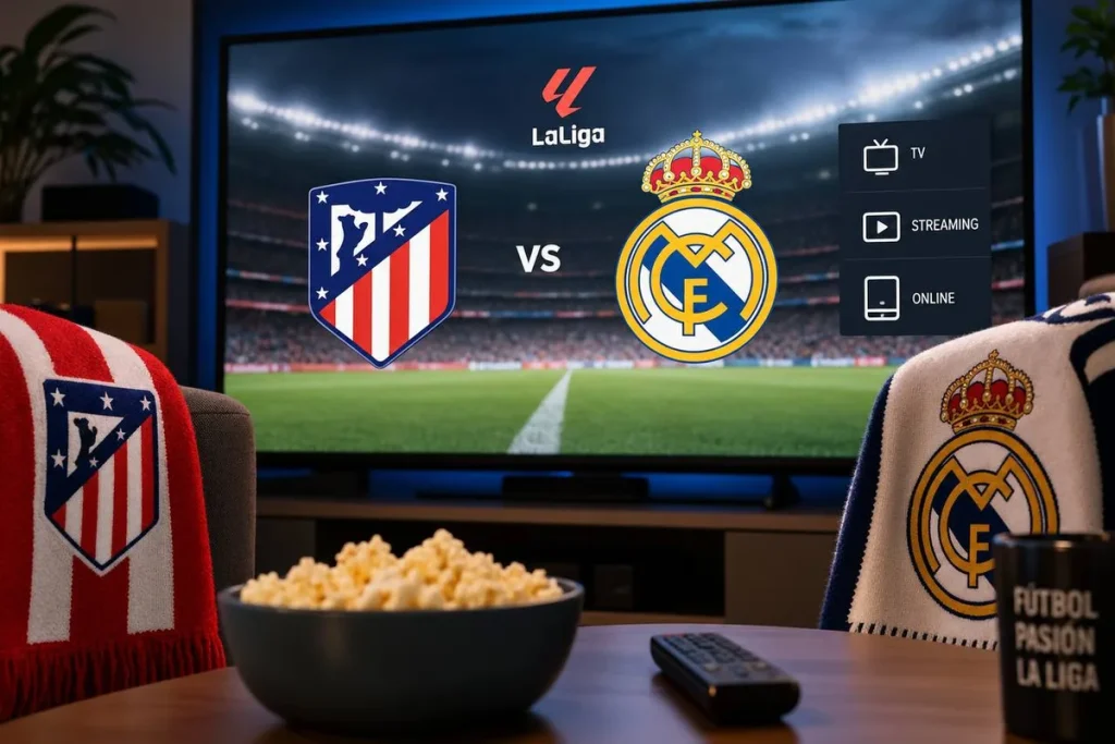 Atlético-Real Madrid: horarios y canales para ver el derbi gratis atlético madrid real madrid — Atlético-Real Madrid: horarios y canales para ver el derbi gratis