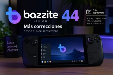 bazzite linux 44 — Bazzite 44 suma correcciones para pantallas, TDP y más handhelds