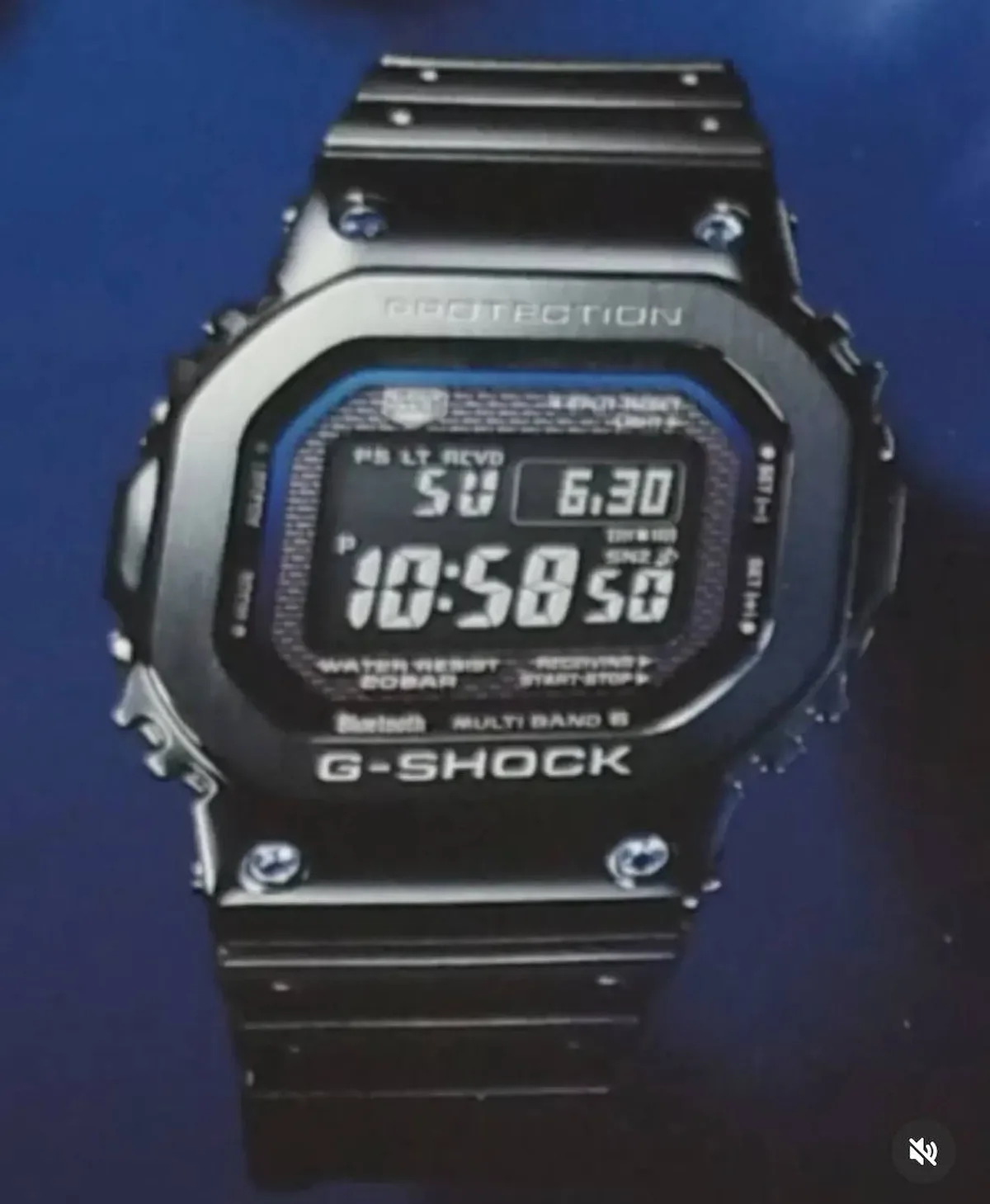 Casio GMW-B5000SB-1A2 zafiro — casio s sapphire studded gmw b5000sb 1a2 imagen 1