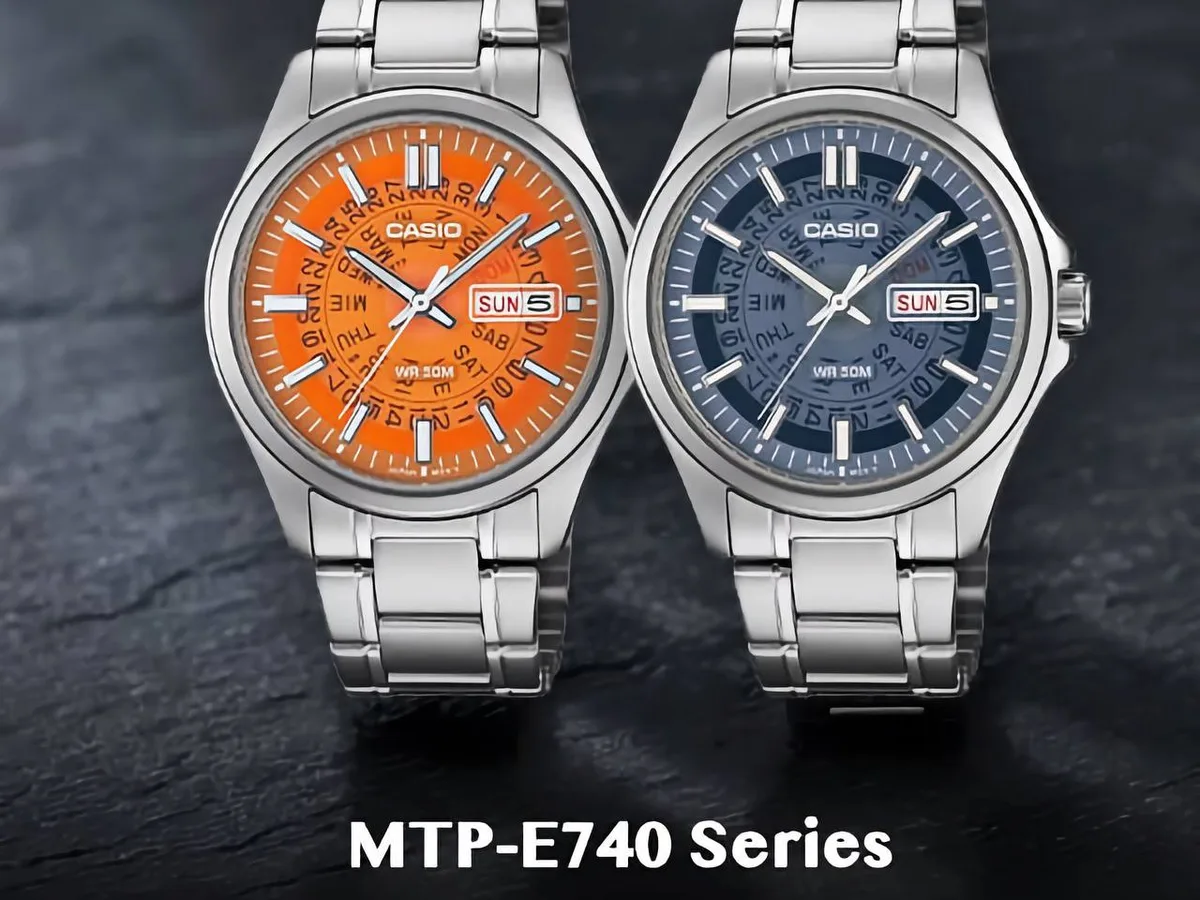 Casio MTP-E740 reloj translúcido — casio s new colorful watches with seiko imagen 1