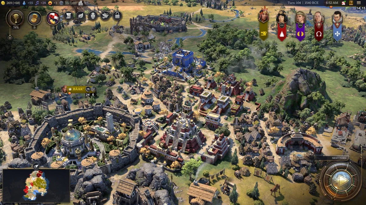 Civilization VII gratis Steam — Pictured: A gameplay screenshot from Sid Meier's Civilization VII.