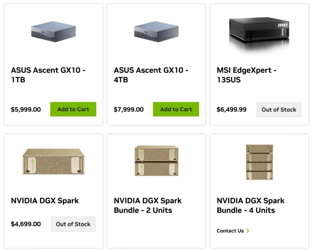 DGX Spark prices are already climbing before RTX Spark mini PCs launch