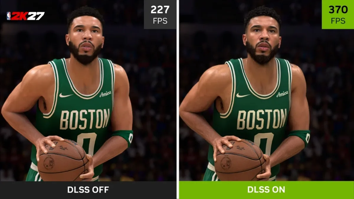 DLSS 5 alternativa AMD — As seen in NBA 2K27, DLSS 5 can dramatically improve lighting to deliver photorealistic results, image credit: NVIDIA.