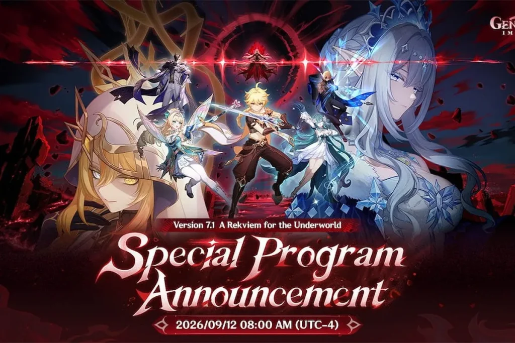 Genshin Impact 7.1 llega el 23 de septiembre con dos personajes y grandes recompensas