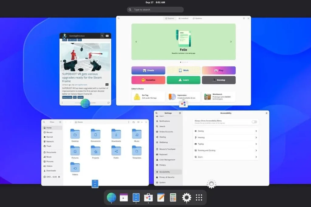 GNOME 51 llega con animaciones más fluidas y nuevas mejoras de accesibilidad GNOME 51 lanzamiento mejoras — GNOME 51 llega con animaciones más fluidas y nuevas mejoras de accesibilidad