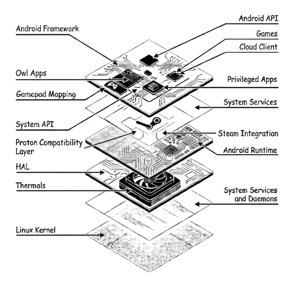 handheld android snapdragon — The Arc X1 will run OwlOS which is built atop AOSP.