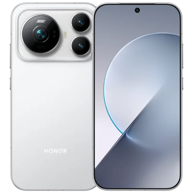 The Honor Magic9 in Morning White