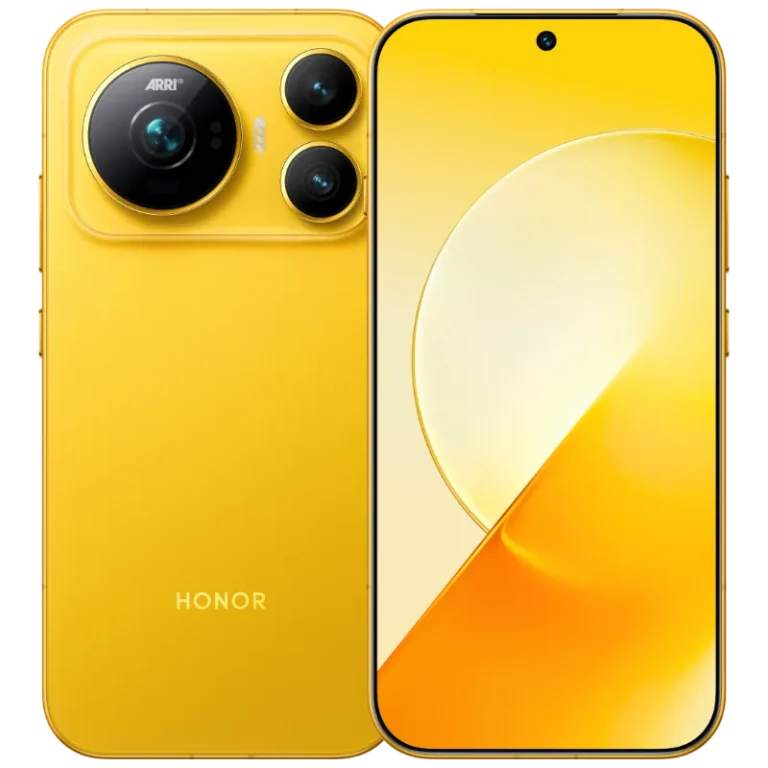 The Honor Magic9 in Popcorn Yellow