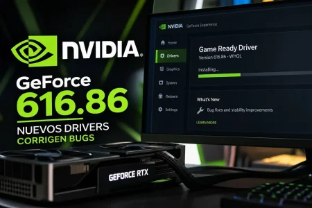 hotfix NVIDIA 616.86 bugs — NVIDIA publica el hotfix 616.86, pero deja intacto el parpadeo en 8 bits