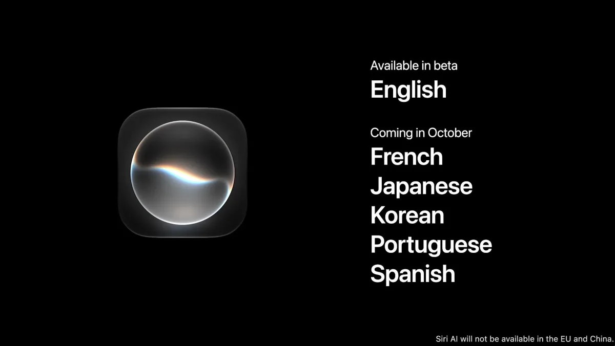 iOS 27.2 — Siri AI More Languages October