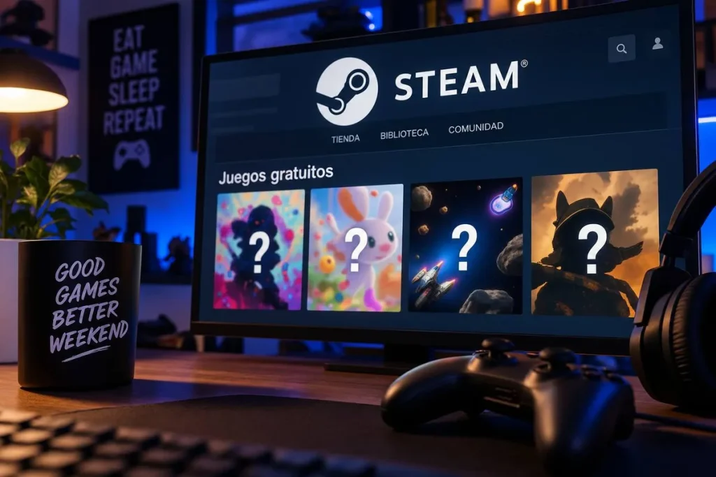 juegos gratis Steam — Steam suma cuatro juegos gratis con acción, plataformas y PvP