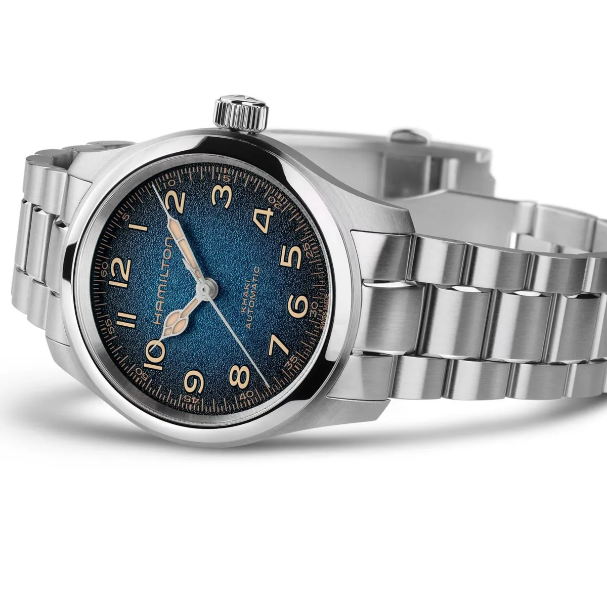 khaki field murph hamilton 38 mm brazale imagen 2