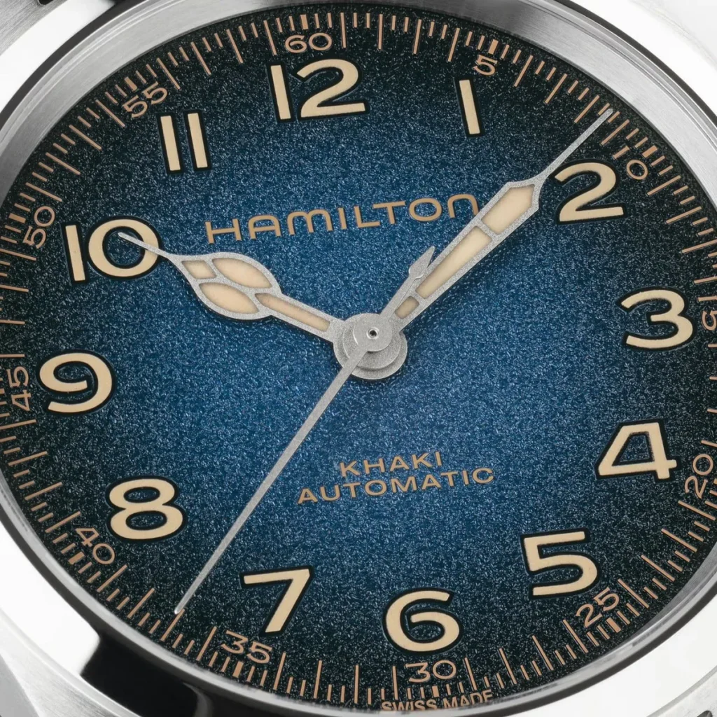 khaki field murph hamilton 38 mm brazale imagen 7