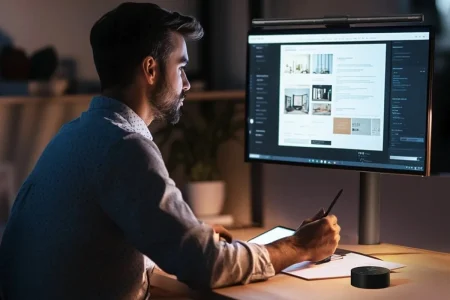 Esta barra de luz para monitores evita reflejos sin ocupar espacio en la mesa lampara monitor quntis — Esta barra de luz para monitores evita reflejos sin ocupar espacio en la mesa