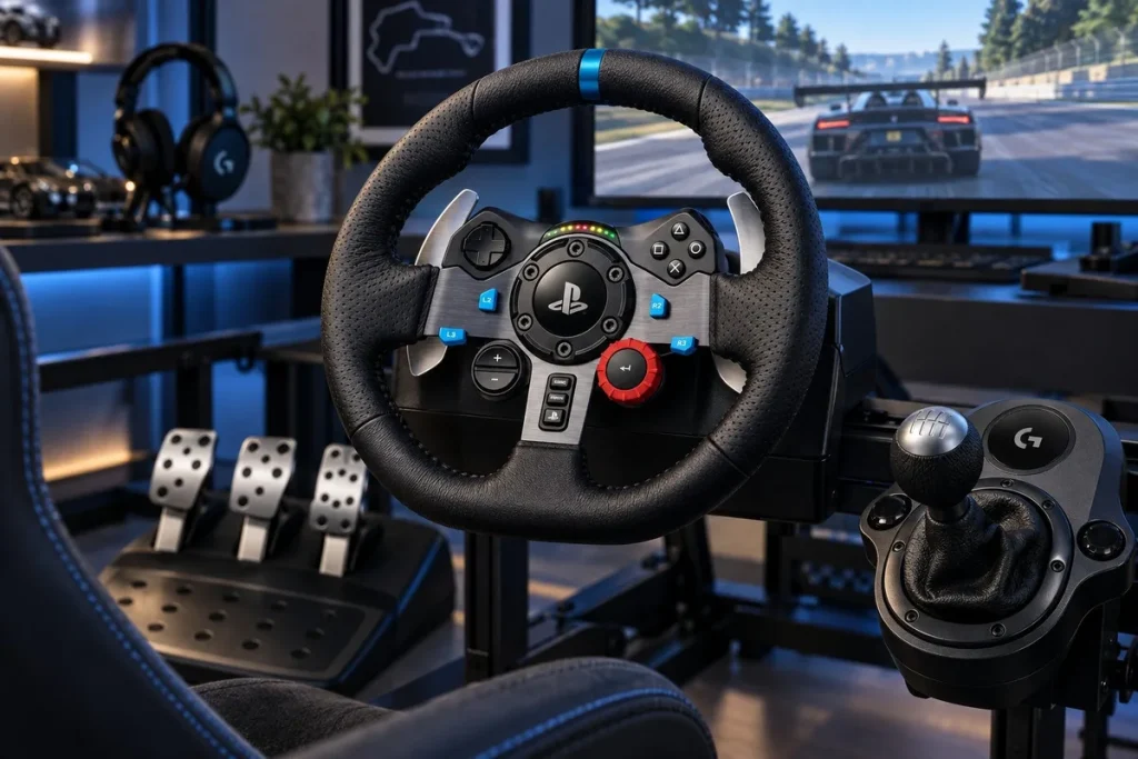 El Logitech G29 baja a 209,99 euros con pedales y cambio logitech g29 con pedales — El Logitech G29 baja a 209,99 euros con pedales y cambio