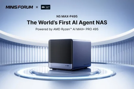 Minisforum lleva a IFA 2026 dos equipos Ryzen AI para trabajar con datos locales Minisforum N5 MAX-P495 almacenamiento — Minisforum lleva a IFA 2026 dos equipos Ryzen AI para trabajar con datos locales