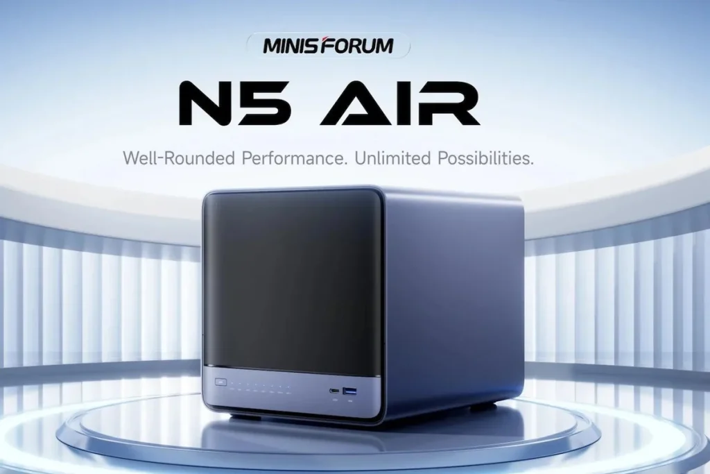 Minisforum rebaja su NAS N5 Air con Ryzen 5 y OCuLink Minisforum NAS variante económica — Minisforum rebaja su NAS N5 Air con Ryzen 5 y OCuLink