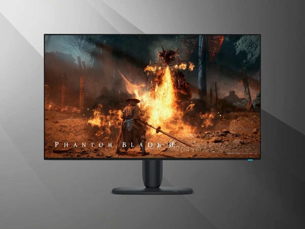 monitor oled 4k 165hz — Phantom Blade Zero shown on Alienware AW3226Q 32-inch 4K OLED monitor