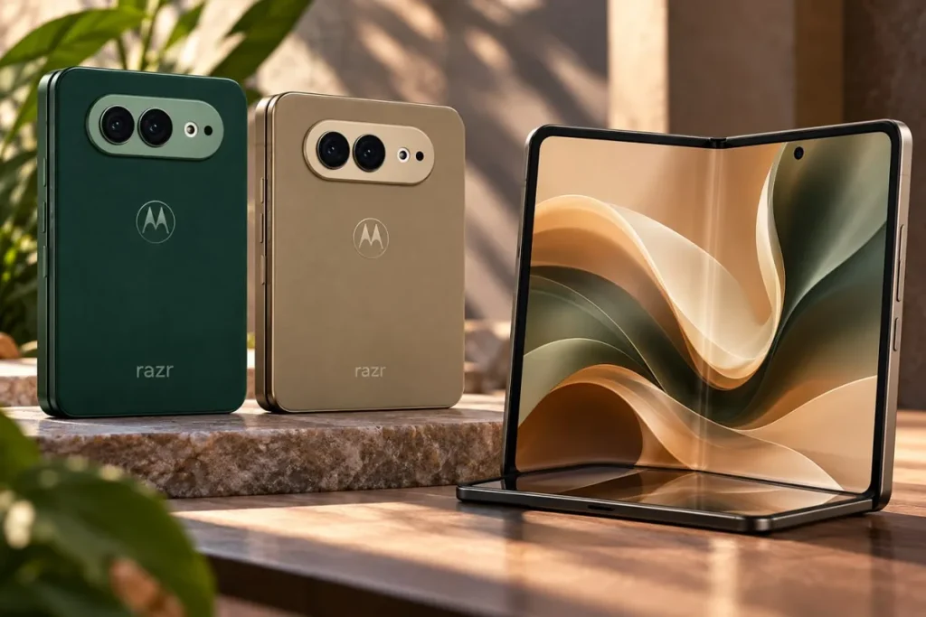 El plegable ancho de Motorola sería más compacto que sus rivales Motorola Razr Wide — El plegable ancho de Motorola sería más compacto que sus rivales