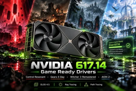 NVIDIA prepara cuatro estrenos con trazado de rayos y DLSS 4.5 NVIDIA GeForce Driver 617.14 — NVIDIA prepara cuatro estrenos con trazado de rayos y DLSS 4.5