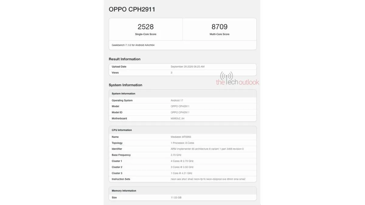 Oppo Find X10 global Geekbench — Global Oppo Find X10 runs Geekbench, here's what's changed from the Chinese version