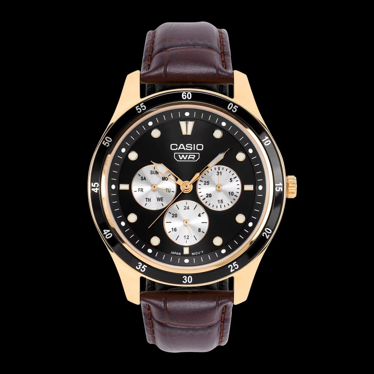 reloj casio cuero cafe — Casio MTP-SN4KRL-1A watch