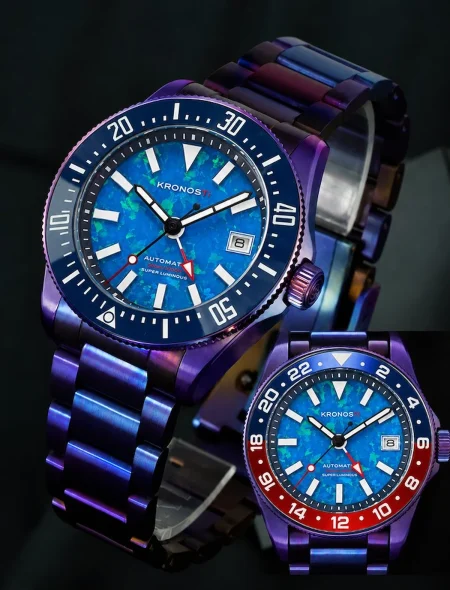 Kronosti Strata GMT: titanio, piedra natural y 300 metros de resistencia reloj Kronosti Strata GMT — Kronosti Strata GMT: titanio, piedra natural y 300 metros de resistencia